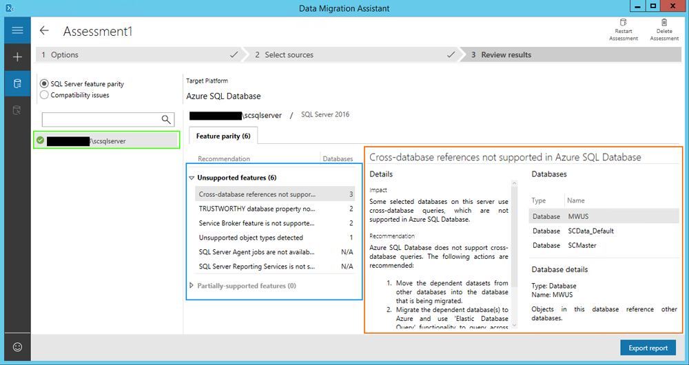 Microsoft migration assistant tool